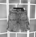 SHORT DENIM CARGO PLOMO ACIDO