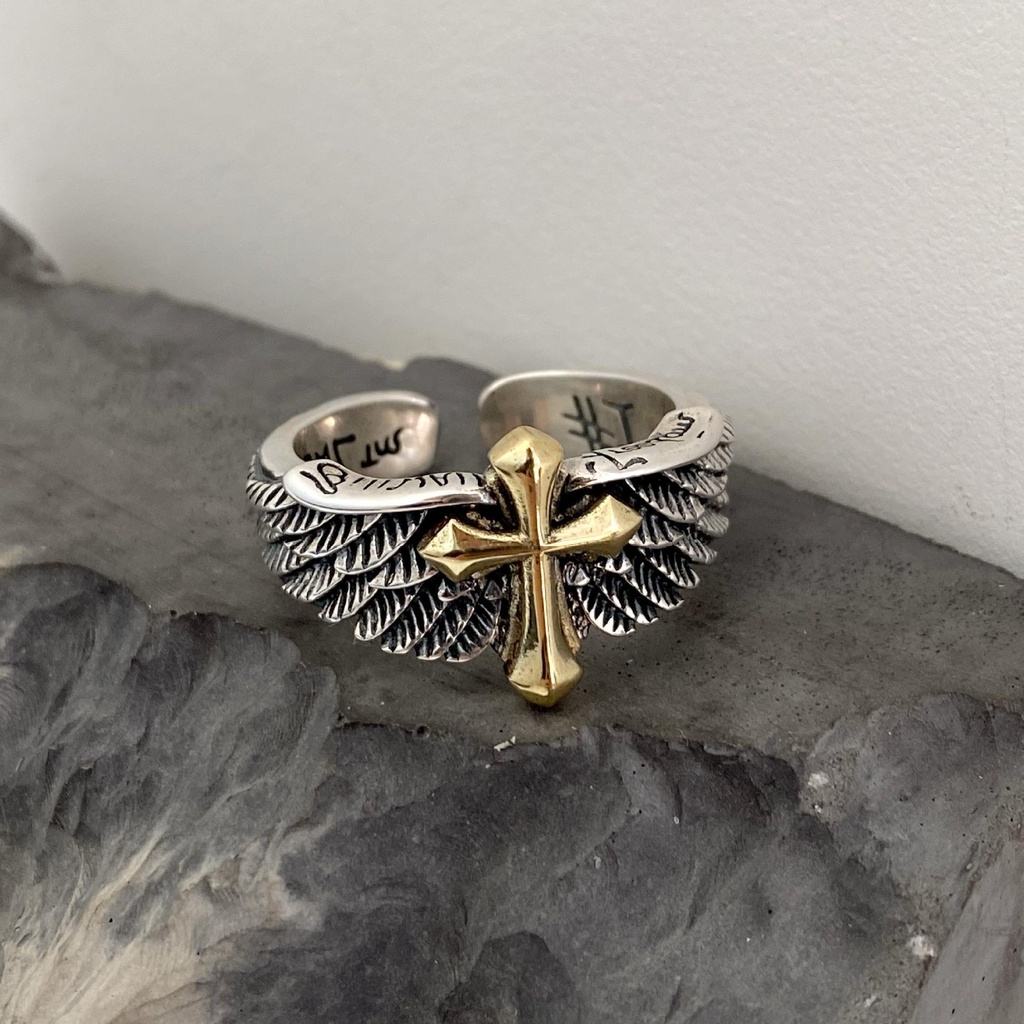 ANILLO GRAFFITI PLUMAS CRUZADAS 