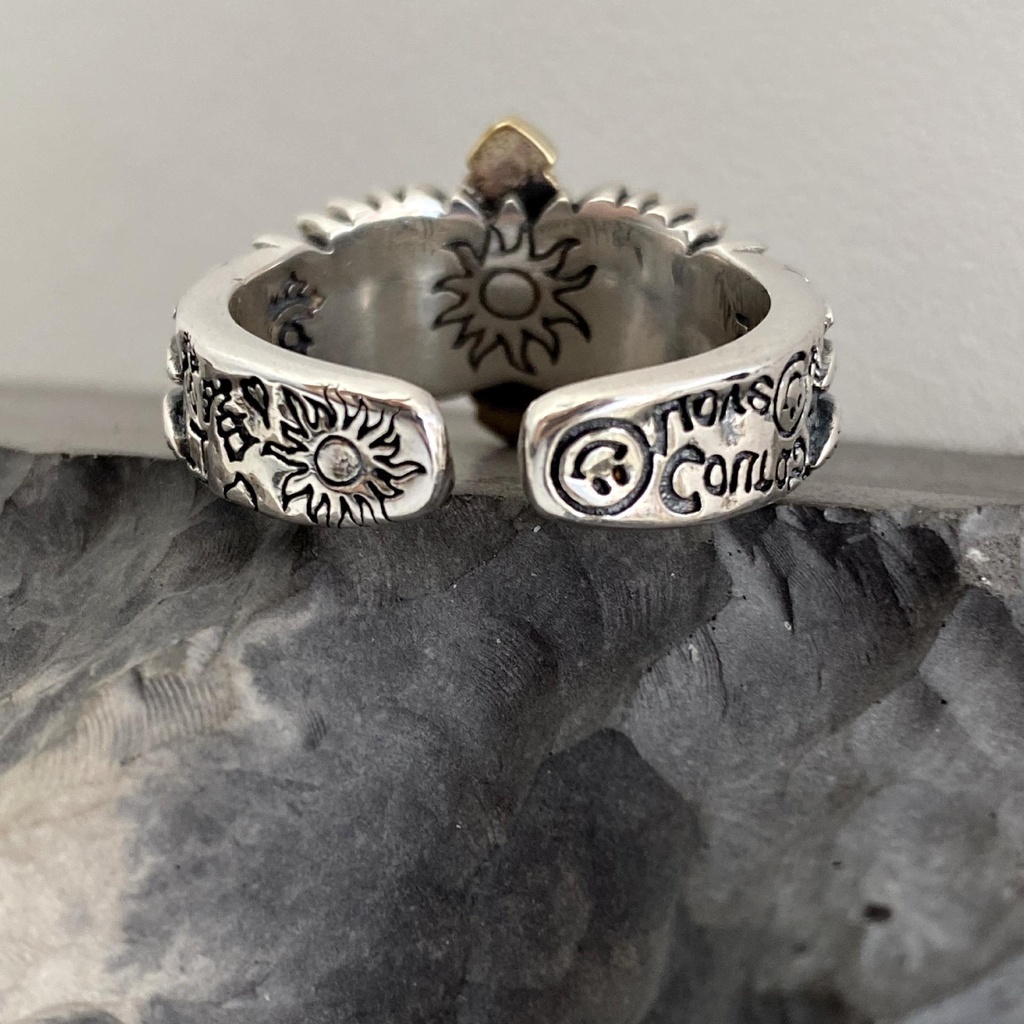 ANILLO GRAFFITI PLUMAS CRUZADAS 