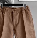 SHORT LINEN PRADA COCOA