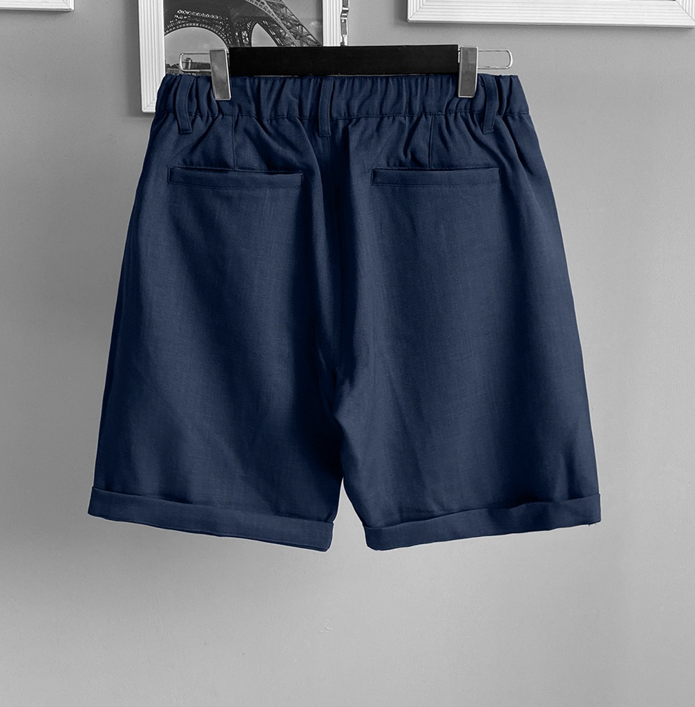 SHORT LINEN PRADA AZUL