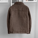 CASACA PAÑO SLIM MARRON