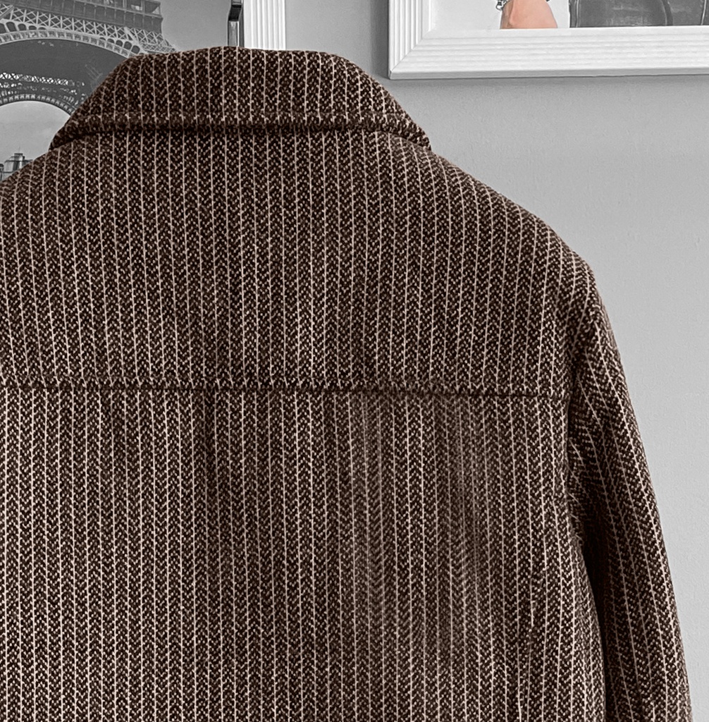 CASACA PAÑO SLIM MARRON