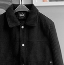 CASACA PAÑO SLIM NEGRO