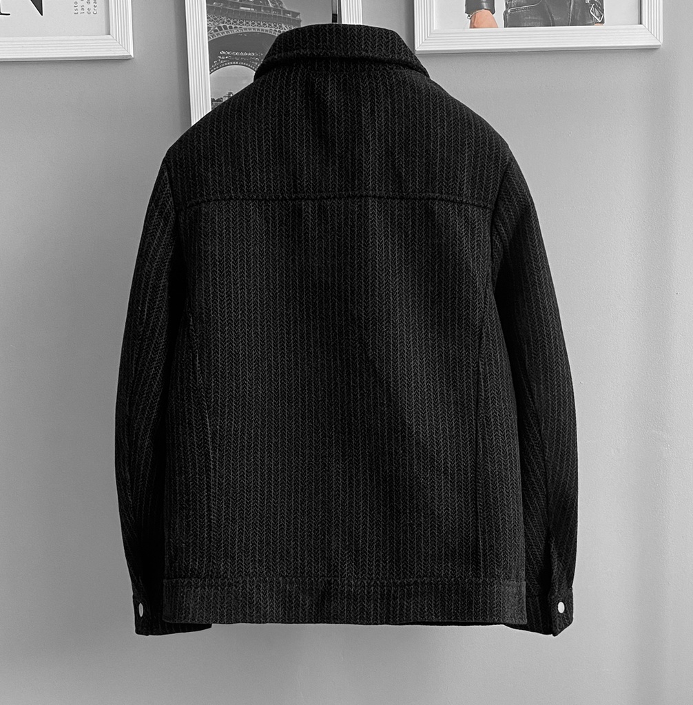 CASACA PAÑO SLIM NEGRO