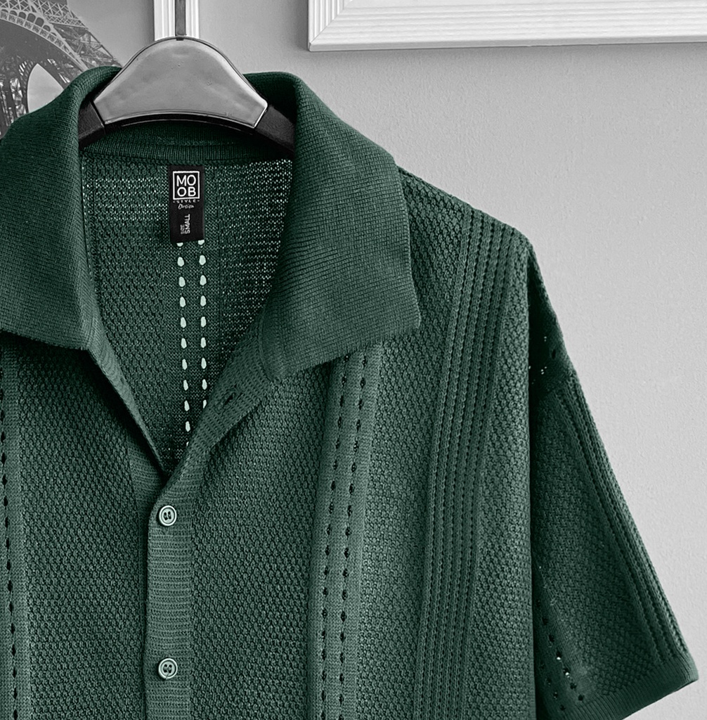 CAMISA HILO TACTO VERDE