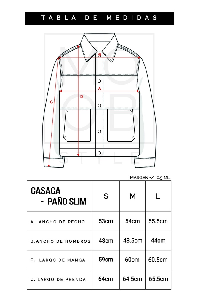 CASACA PAÑO SLIM MARRON