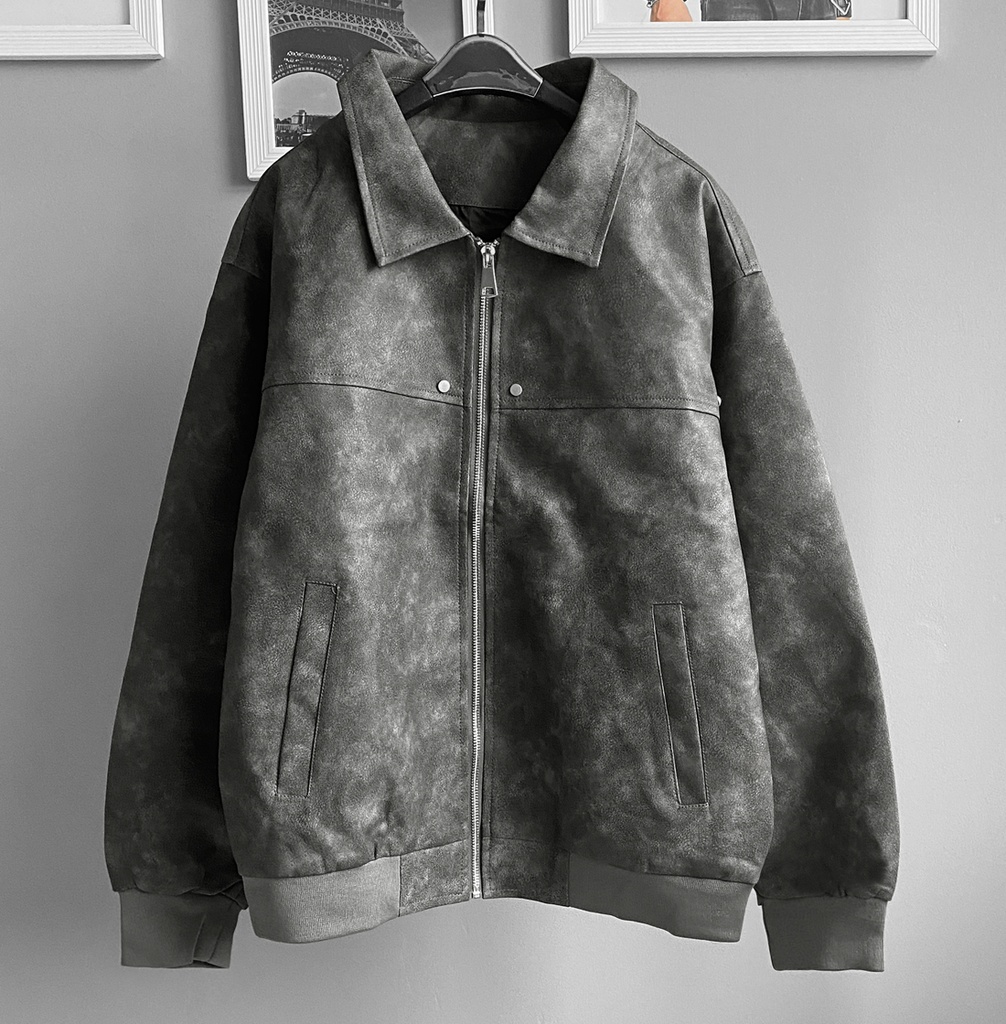 BIO-LEATHER JACKET PLOMO