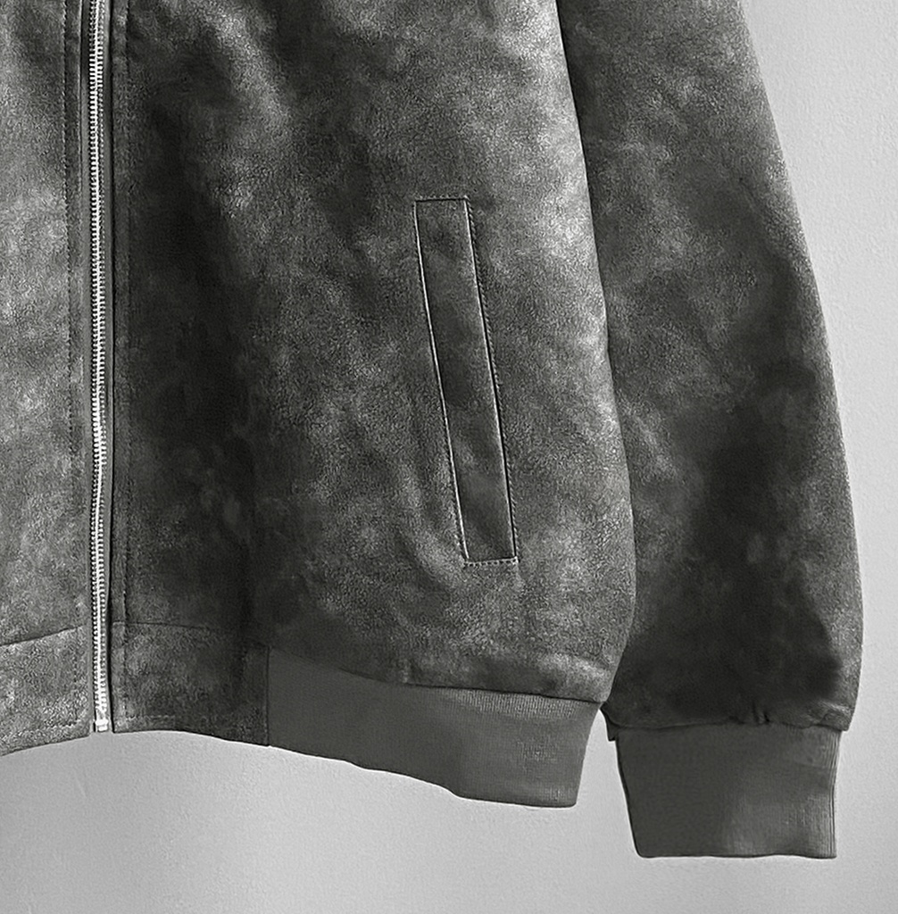 BIO-LEATHER JACKET PLOMO