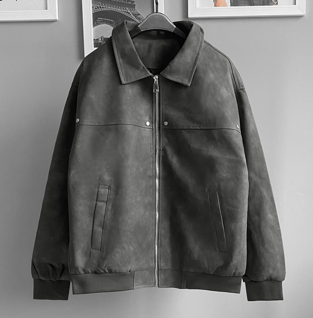 BIO-LEATHER JACKET PLOMO