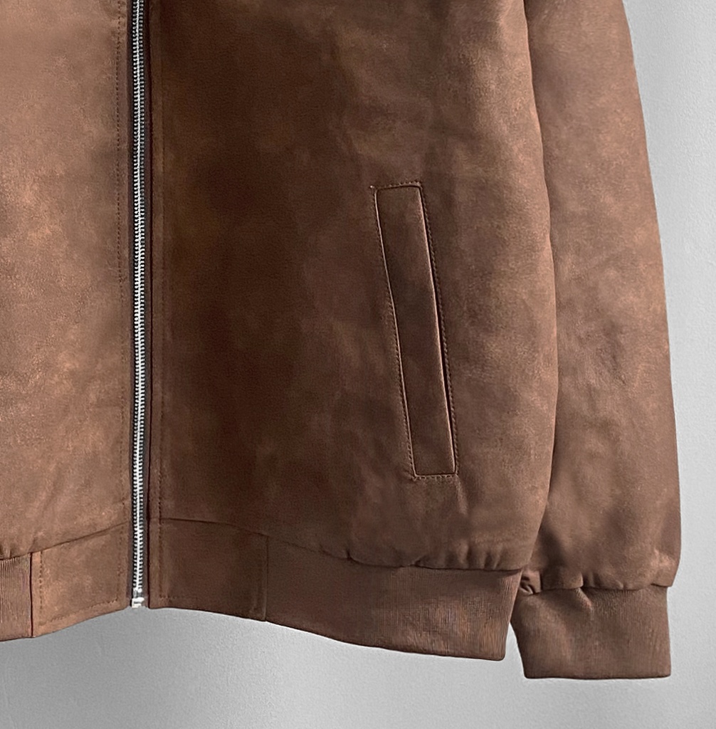 BIO-LEATHER JACKET MARRON 