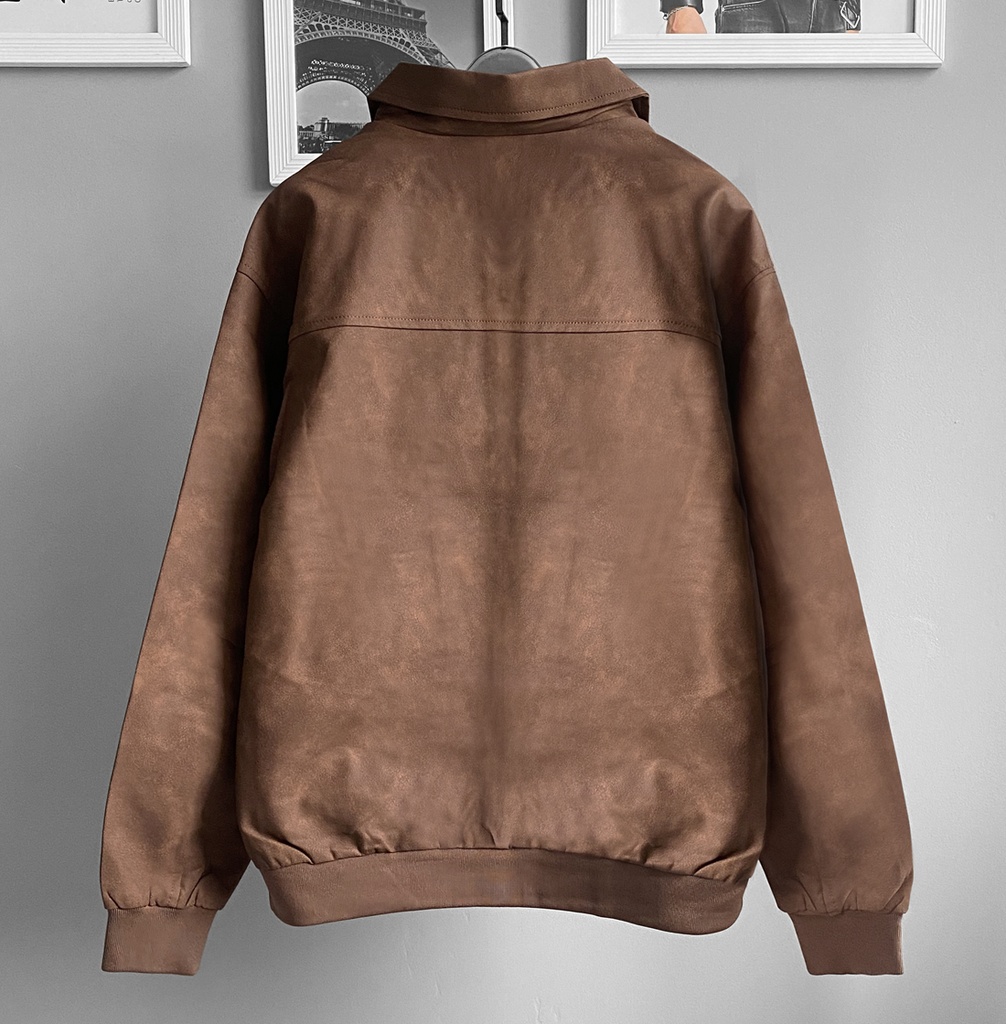 BIO-LEATHER JACKET MARRON 
