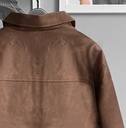 BIO-LEATHER JACKET MARRON 