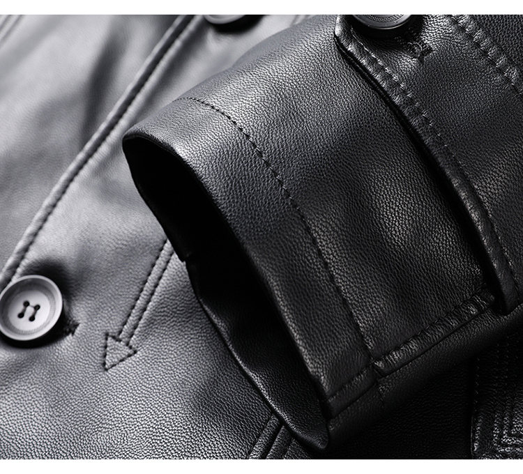 GABARDINA BIO CUERO NEGRO