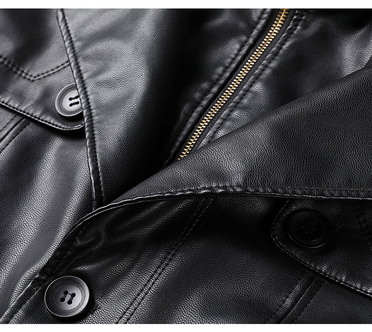 GABARDINA BIO CUERO NEGRO