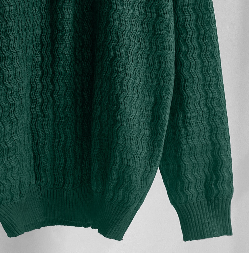 SUETER ZIGZAG VERDE