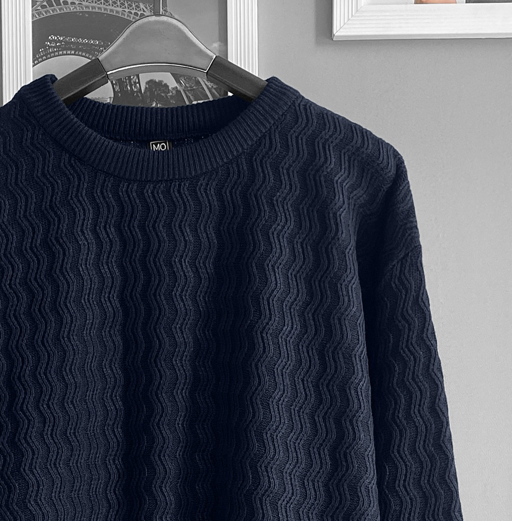 SUETER ZIGZAG AZUL