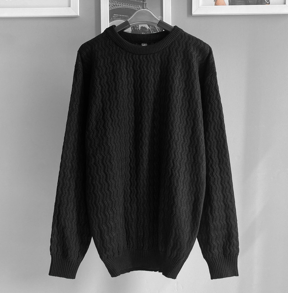 SUETER ZIGZAG NEGRO