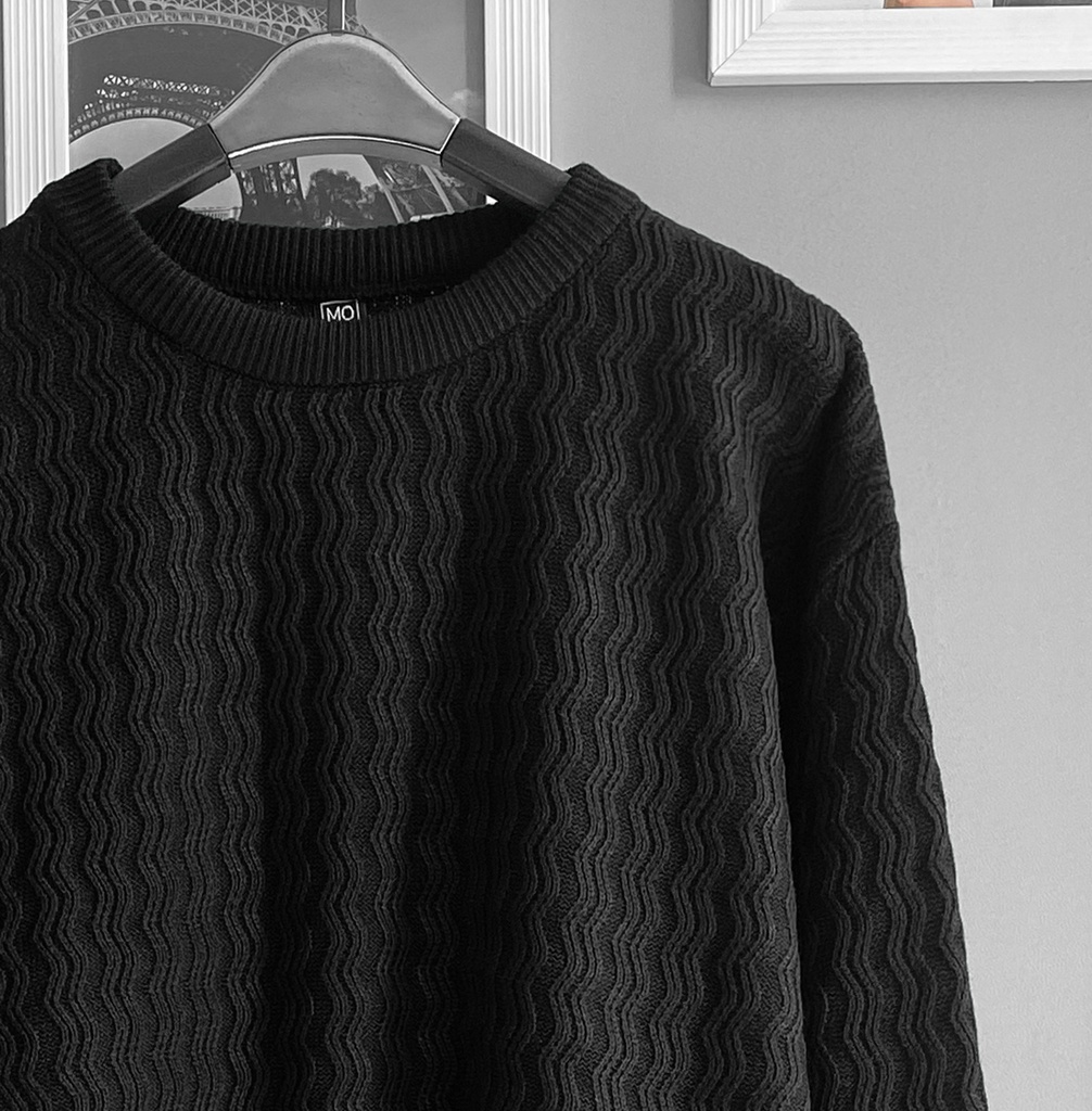 SUETER ZIGZAG NEGRO