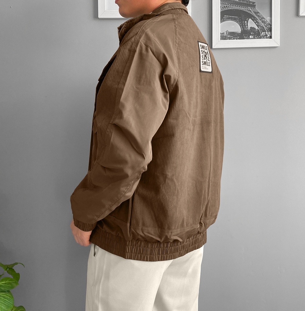 CASACA BOMBER CORDUROY MARRON