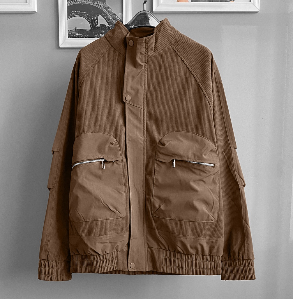 CASACA BOMBER CORDUROY MARRON