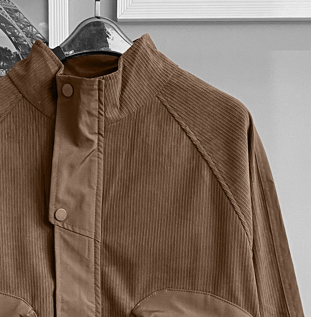 CASACA BOMBER CORDUROY MARRON
