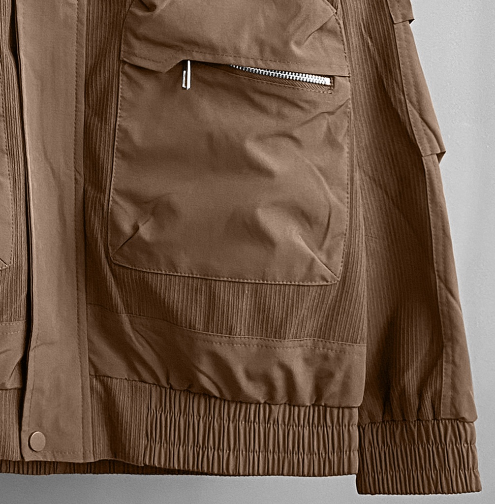 CASACA BOMBER CORDUROY MARRON