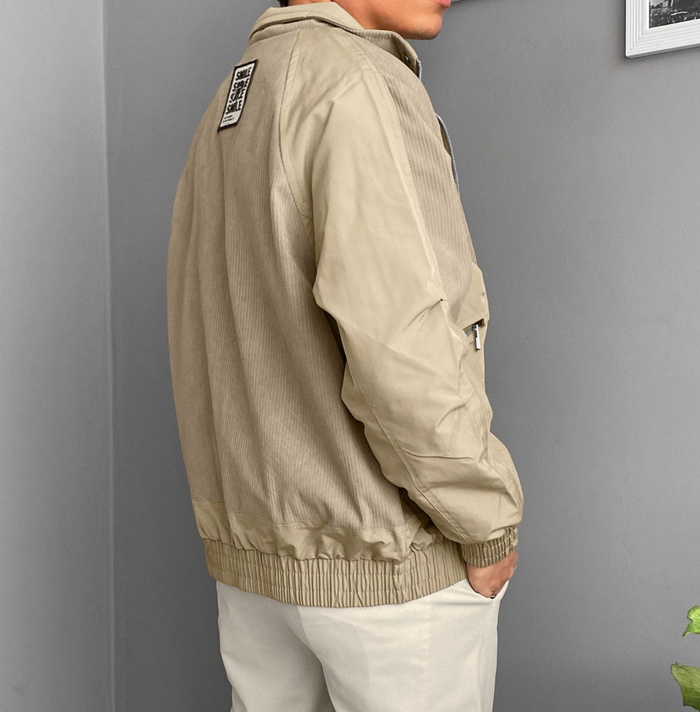 CASACA BOMBER CORDUROY BEIGE