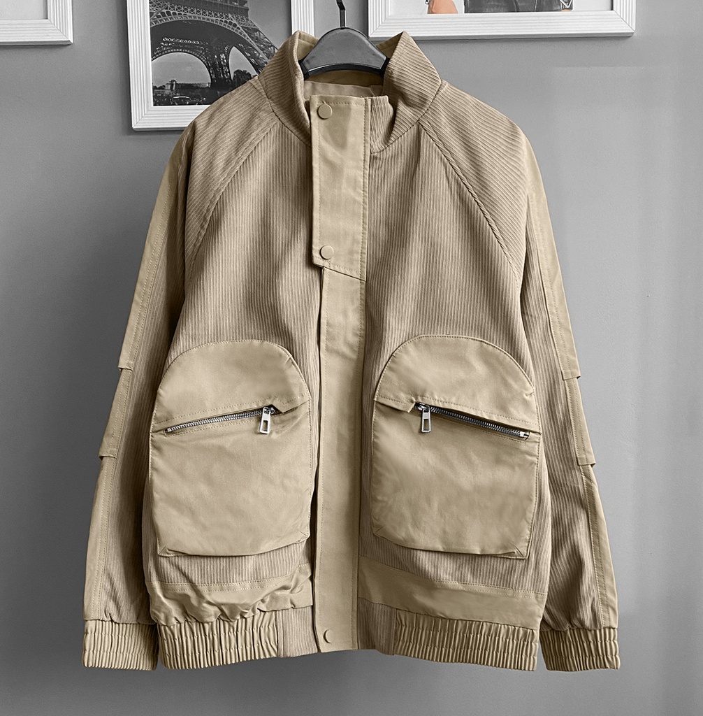 CASACA BOMBER CORDUROY BEIGE
