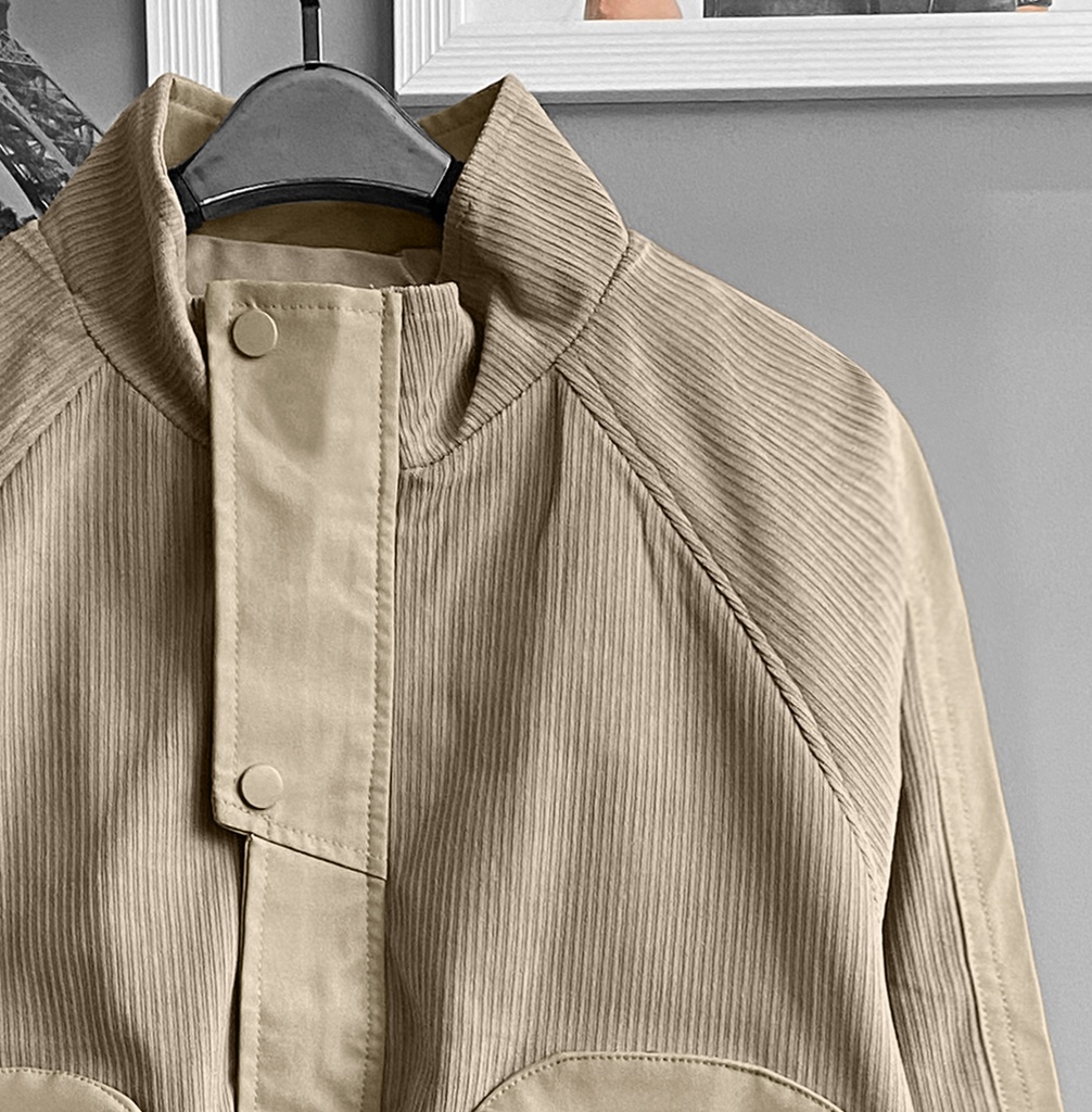 CASACA BOMBER CORDUROY BEIGE