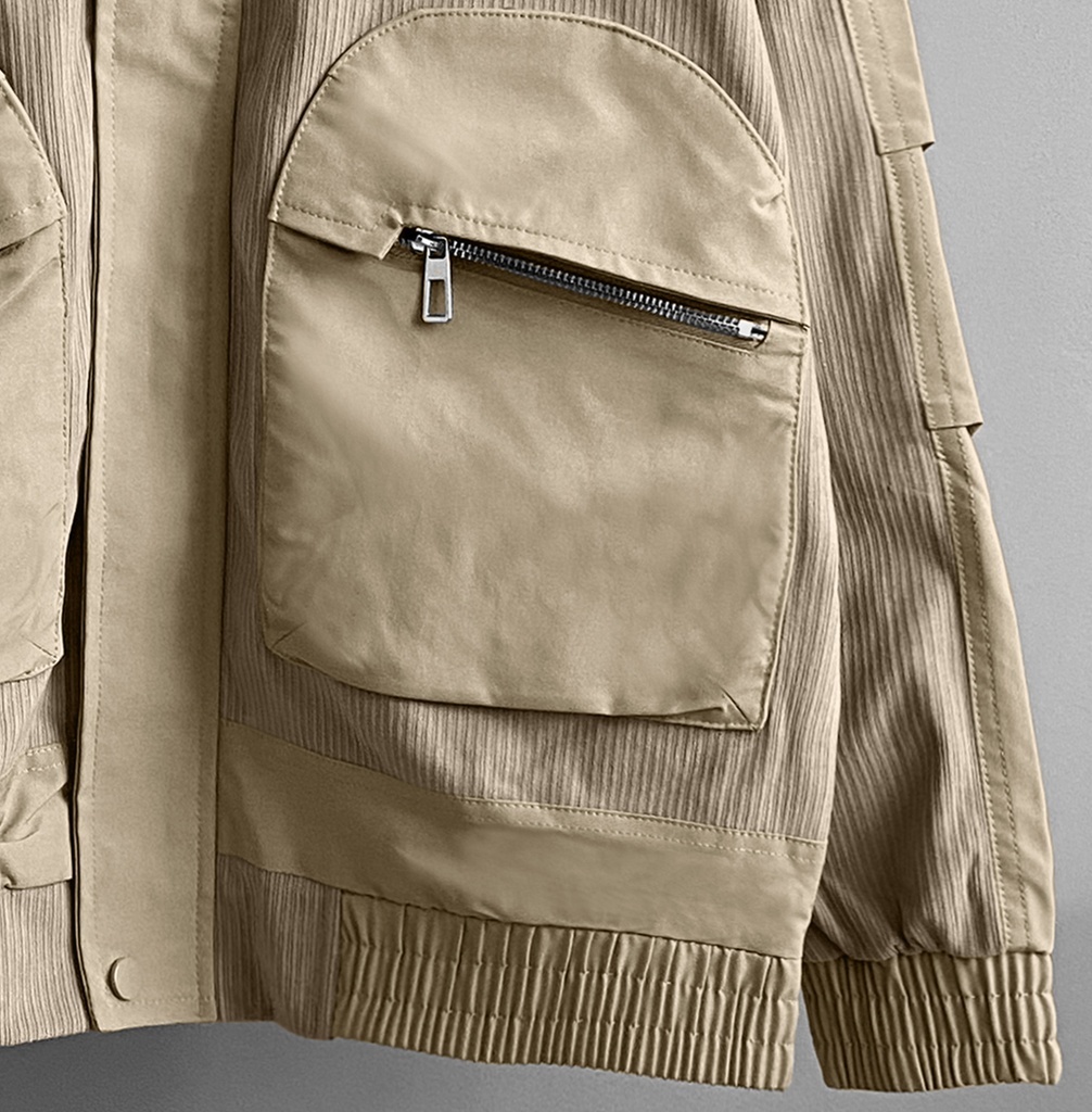 CASACA BOMBER CORDUROY BEIGE
