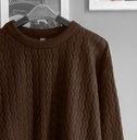 SUETER HILO ZIGZAG MARRON 