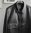 OVERSHIRT BIO CUERO NEGRO