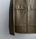 OVERSHIRT BIO CUERO MARRON
