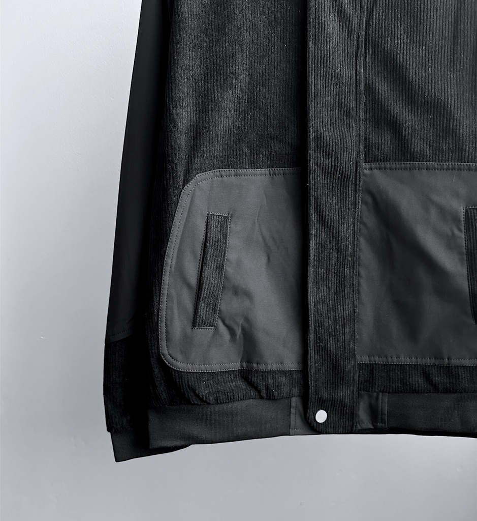 CASACA BOMBER CORDUROY NEGRO