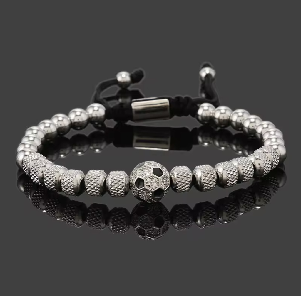 PULSERA DIJE FUTBOL LUJO