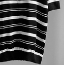 POLO HILO A RAYAS NEGRO