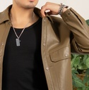 OVERSHIRT BIO CUERO MARRON