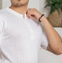 POLO HILO NERU BLANCO
