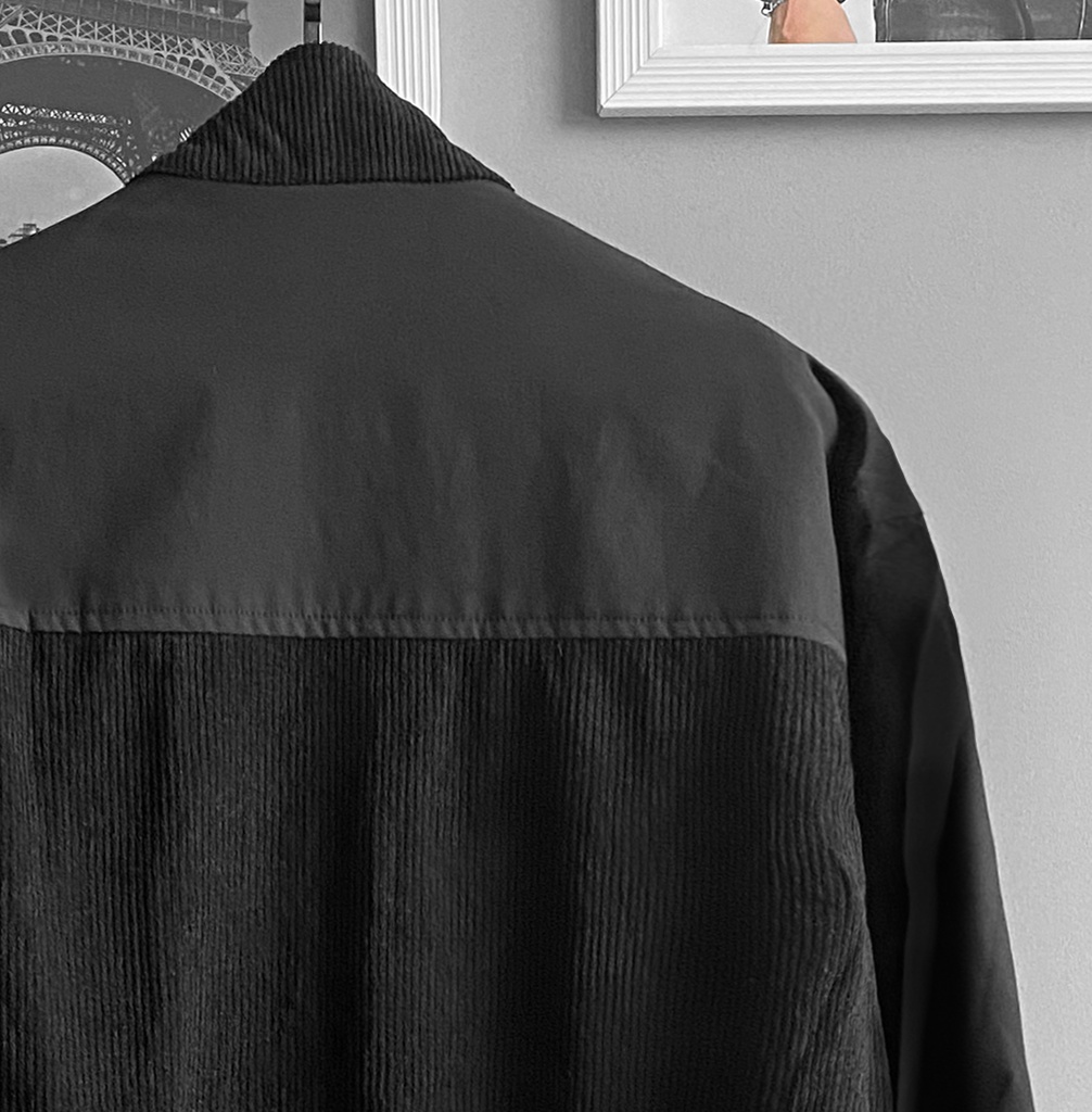 CASACA BOMBER CORDUROY NEGRO