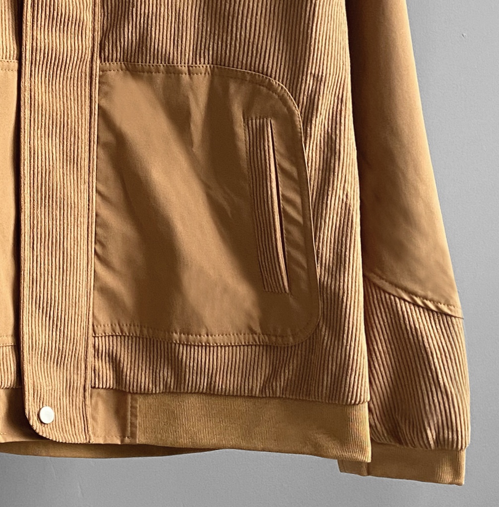 CASACA BOMBER CORDUROY CAMELLO
