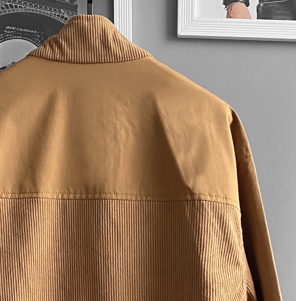 CASACA BOMBER CORDUROY CAMELLO