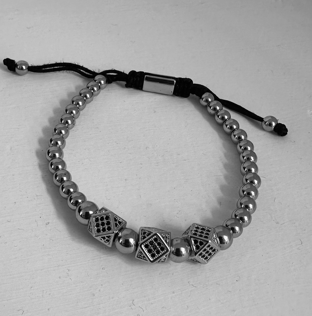 PULSERA ROAL RAFA PLATEADO