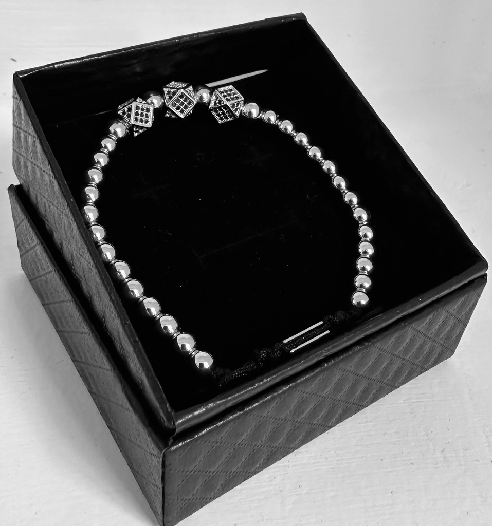 PULSERA ROAL RAFA PLATEADO