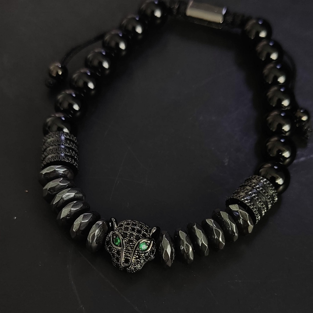 PULSERA PANTERA HEMATITA