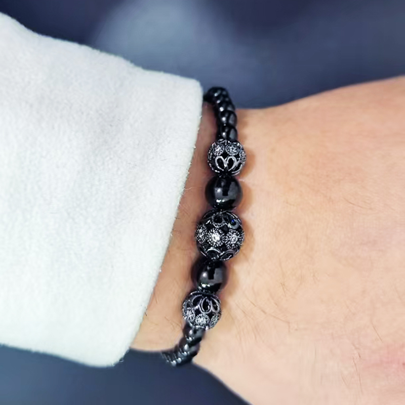 PULSERA DIJE BOLA CIRCON 