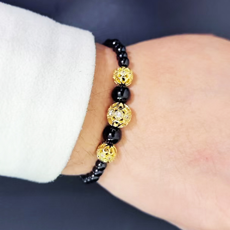 PULSERA DIJE BOLA CIRCON 