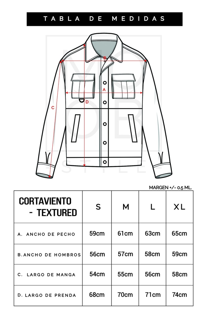 CORTAVIENTO TEXTURED PERLA