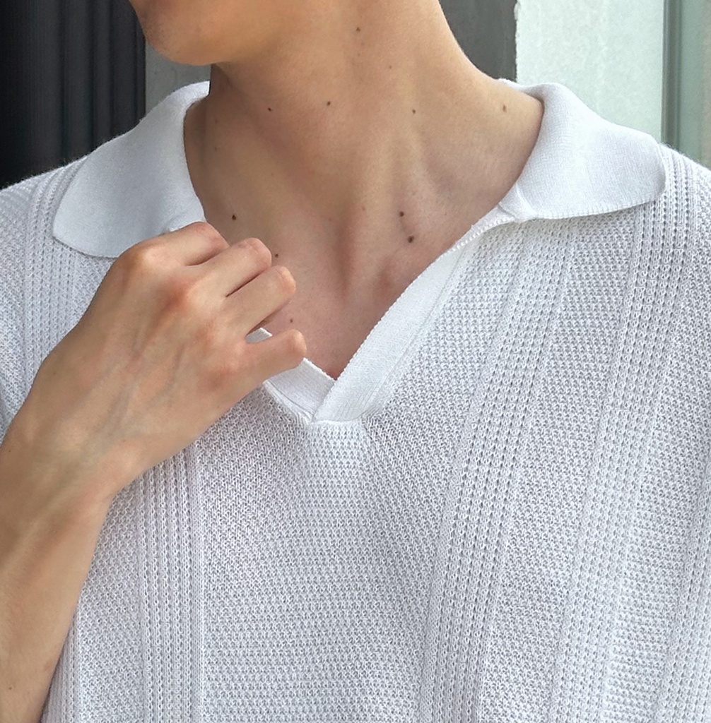 CAMISERO HILO MC BLANCO