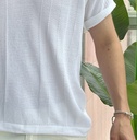 CAMISERO HILO MC BLANCO